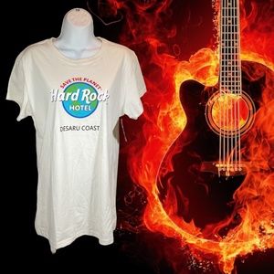 Hard Rock Cafe Desaru Coast Repreve Graphic Tee Shirt NWT Women’s SZ XL